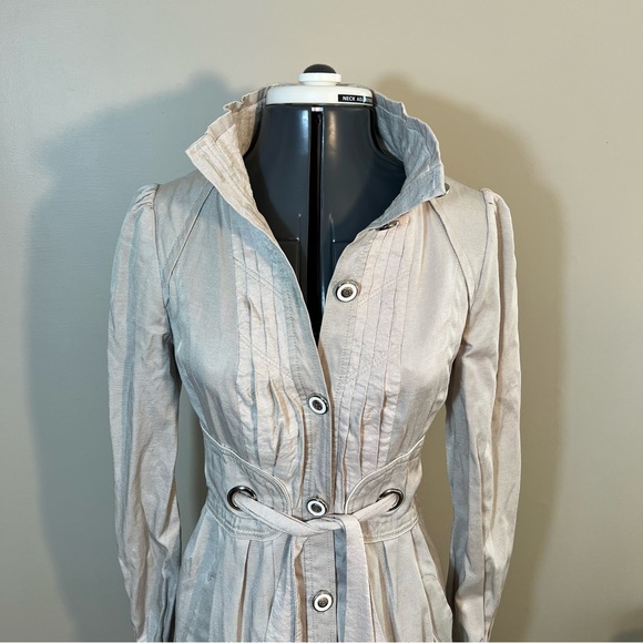 Double Zero Trench Coat With Corset Back Size M - Picture 4 of 10